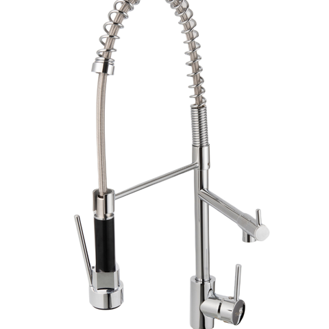 Torneira de Cozinha Gourmet Extensível com Misturador Monocomando 57cm Altura