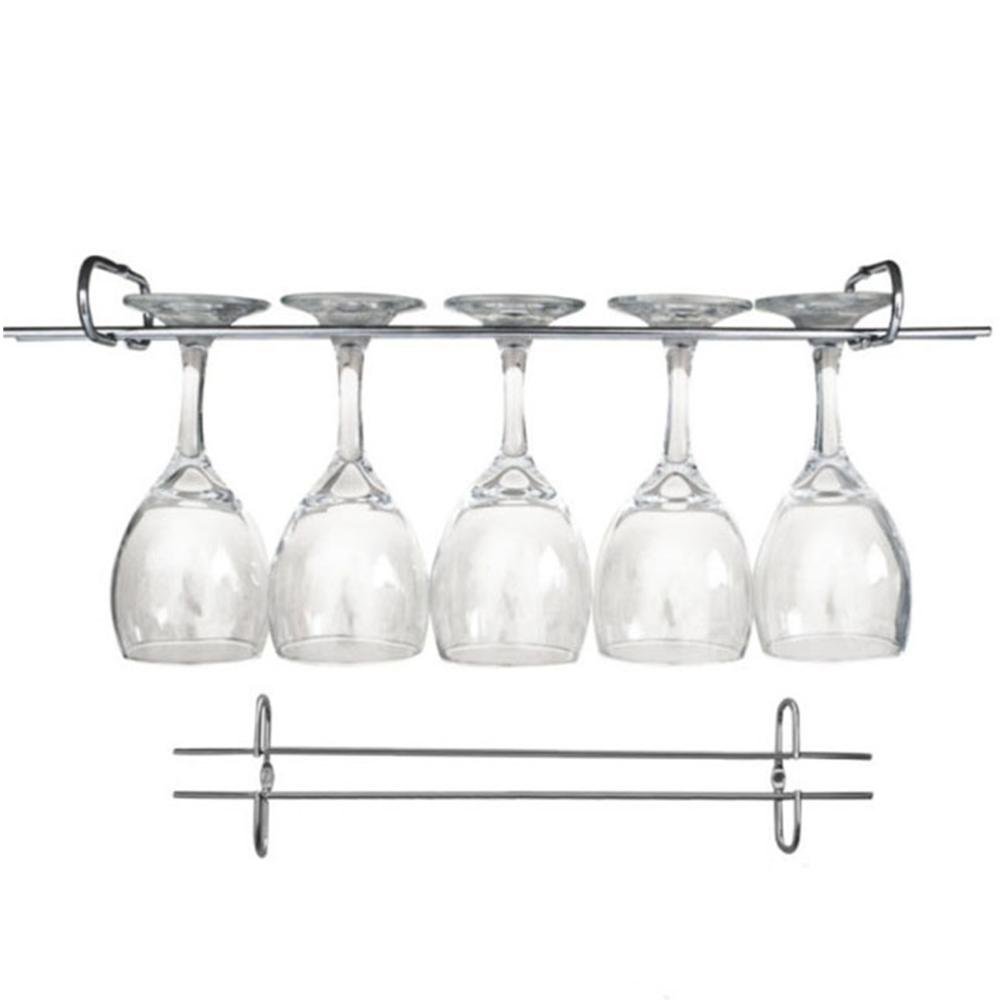 Suporte Taças Cromado 35cm e Suporte Xícaras para Fixar - 3