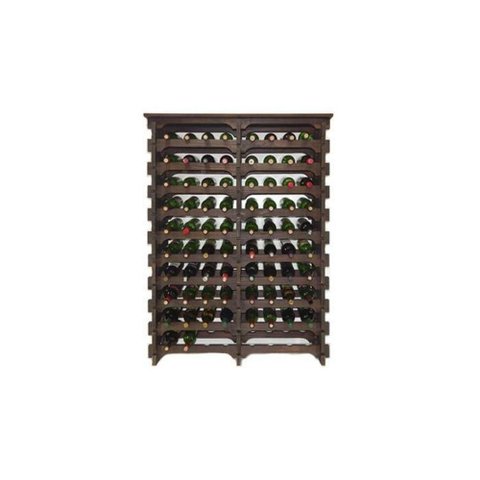 Adega Vinho Madeira 80 Garrafas Tipo Mesinha Cor Imbuia C08
