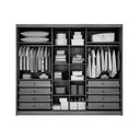 Ver imagem 3 de Guarda Roupa Solteiro 3 Portas e 6 Gavetas Sollo/logan Freijo Cumaru C/ Fendi - Novo Horizonte