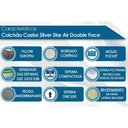 Ver imagem 2 de Cama Box King: Colchão Molas Ensacadas Castor Pocket Silver Star Air Double Face + Base CRC Courano