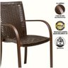 Kit 4 Cadeiras Fibra Tabaco Mesa E Marrom - 2
