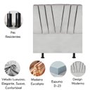 Ver imagem 4 de Cabeceira Estofada Cama Casal Queen Size 160 Cm Malu Veludo:cinza Claro