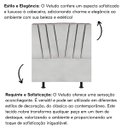 Ver imagem 5 de Cabeceira Estofada Cama Casal Queen Size 160 Cm Malu Veludo:cinza Claro
