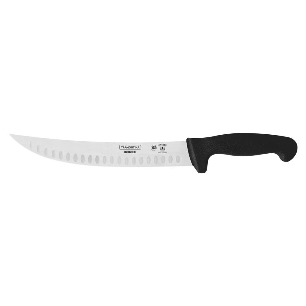 Faca para Carne Butcher com Lâmina em Aço Inox e Cabo em Polipropileno Preto 10&quot; - 2