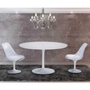 Ver imagem 2 de Mesa de Jantar Tulipa Redonda 150cm Laqueada Branco