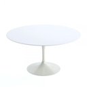 Ver imagem 1 de Mesa de Jantar Tulipa Redonda 150cm Laqueada Branco