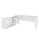Ver imagem 3 de Mesa Dinâmica 1,50m C/ Armário e Cx de Tomadas Pés Painel F5