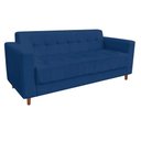 Ver imagem 6 de Sofá 3 Lugares Arezzo Suede Azul Marinho