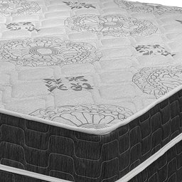 Cama Box King Size Preto + Colchão San Francisco Ortopédico Espuma D33 193x203x54cm - 5