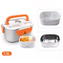 Marmita Lancheira Elétrica Aquecedor Alimentos Laranja 110v/220v/12v - 3