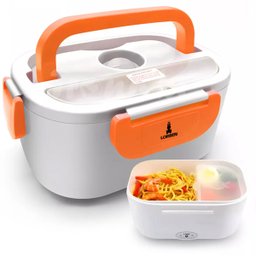 Marmita Lancheira Elétrica Aquecedor Alimentos Laranja 110v/220v/12v - 1