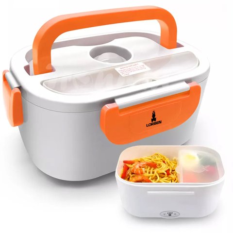 Marmita Lancheira Elétrica Aquecedor Alimentos Laranja 110v/220v/12v