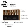 Armário Aéreo De Cozinha 120Cm Em Mdf Lombardia - Cor Freijó - 4