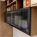 Ver imagem 1 de Armário Aéreo De Cozinha 120Cm Em Mdf Lombardia - Cor Freijó