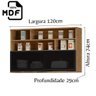 Armário Aéreo De Cozinha 120Cm Em Mdf Lombardia - Cor Freijó - 5