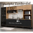 Ver imagem 3 de Armário Aéreo De Cozinha 120Cm Em Mdf Lombardia - Cor Freijó