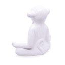 Ver imagem 3 de Enfeite Decorativo Macaco Yoga Meditação Cerâmica Branco 17 Cm F04 - D'Rossi