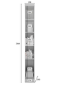 Ver imagem 2 de Modulado Cantoneira 4 Prateleiras - Linea-branco - Móveis Novo Horizonte