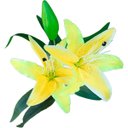 Ver imagem 3 de Kit 8 Plantas Artificiais Lírio Amarelo Enfeite Jardim 73cm