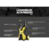 Lavadora Alta Pressão Motor Indução Cabeçote Alumínio KARCHER K4 1885PSI - 3