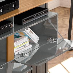 Painel Para TV 55 Polegadas Intense 1.8 Lukaliam Cinza Perolizado/Tauari - 2