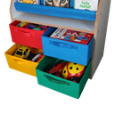 Ver mais imagens de Porta Livros Infantil Decorativo Montessori com 4 Caixas