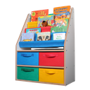 Ver imagem 1 de Porta Livros Infantil Decorativo Montessori com 4 Caixas
