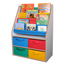 Ver imagem 3 de Porta Livros Infantil Decorativo Montessori com 4 Caixas
