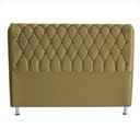 Ver imagem 1 de Cabeceira de Cama Box Londres Casal Queen 160 Cm Suede Botão de Strass Bege do Lar Móveis e Decoraçã