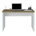 Ver imagem 2 de Mesa Escritorio Tampo Tamburato 120cm Olmo Branco Tok Arty Olmo Branco