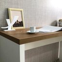 Ver imagem 4 de Mesa Escritorio Tampo Tamburato 120cm Olmo Branco Tok Arty Olmo Branco