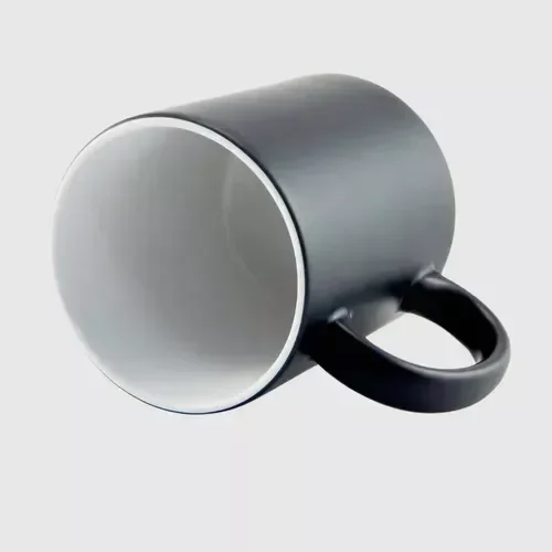 Caneca Mágica Fosca 325ml Y1 Iemanja Rainha do Mar Umbanda Arte Preto - 2