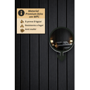 Ver imagem 7 de Painel Ripado Wpc Loft Preto 290x25cm 10mm - Revestimento Decorativo Parede Sala Quarto