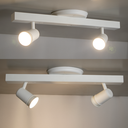 Ver imagem 1 de Trilho Eletrificado 2 Spot Led Gu10 Mr16 Canopla Tampa Cega Cor:branco