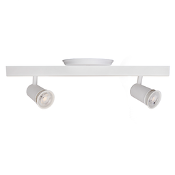 Trilho Eletrificado 2 Spot Led Gu10 Mr16 Canopla Tampa Cega Cor:branco - 7