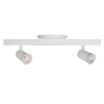 Trilho Eletrificado 2 Spot Led Gu10 Mr16 Canopla Tampa Cega Cor:branco - 7