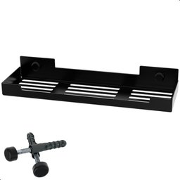 Porta Shampoo Suporte Banheiro Organizador Preto Fosco F.elg - 3