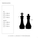 Ver imagem 3 de Peças Decorativas de Cerâmica Rei e Rainha Clássica Decoração Sala e Escritório