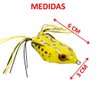 Kit 4 Anzol Isca Sapo Artificial Equipamento para Pesca 10g - 6
