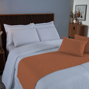 Ver imagem 1 de Peseira de Cama Comfort 5 Pçs King Almofadas Cheias Terracota