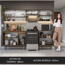 Ver imagem 6 de Armário de Cozinha Compacta 229cm Rustic/Cinza Emilly Madesa 15