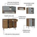 Ver imagem 5 de Armário de Cozinha Compacta 229cm Rustic/Cinza Emilly Madesa 15