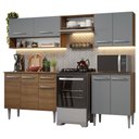 Ver imagem 3 de Armário de Cozinha Compacta 229cm Rustic/Cinza Emilly Madesa 15