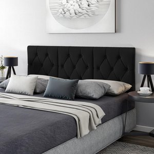 PAINEL CAMA BOX SUSPENSA VITORIA PRETO  1.40