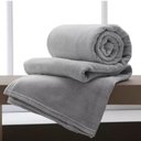 Ver imagem 3 de Manta Microfibra Lisa Toque Aveludado Casal 1,80x2,20m Cinza | Corttex