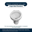 Ver imagem 4 de Tampa de Vaso Sanitário com Amortecedor Angra Bone (Bege) para bacia Ideal Standard