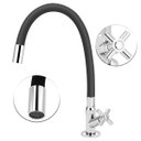 Ver imagem 2 de Torneira Cozinha Mesa/bancada Abs Tubo Flexivel Preto 1/4v