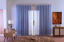 Ver imagem 1 de Cortina Sala Voal Quadriculado Charm Decoraçao 6,00x2,80:cinza