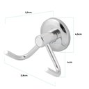 Ver imagem 3 de Kit Acessórios para Banheiro 5 Peças Cromado Stander - Pison